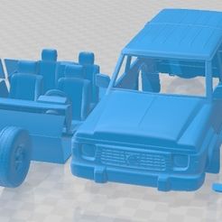 Nissan-Patrol-Y60-5-Doors-1987-Partes-1.jpg Fichier 3D Nissan Patrol Y60 5 portes 1987 Printable Car・Modèle à imprimer en 3D à télécharger