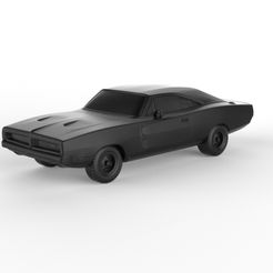Dodge-Charger-RT-1969.jpg 3D file Dodge Charger RT 1969 (PRE-SUPPORTED)・Design to download and 3D print