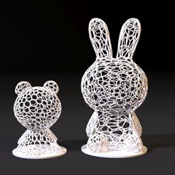 10007.jpg Fichier 3D Figurine lièvre ours・Design pour impression 3D à télécharger, zalesov