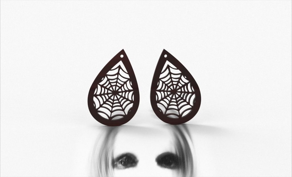 STL file PENDANT EARRING HALLOWEEN・3D printer design to download・Cults