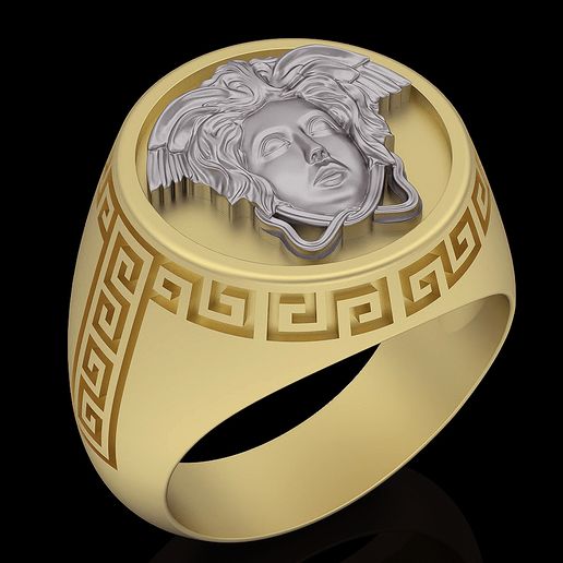 Bague Chevaliere Versace Medusa Jewelry Bague Versace Homme Medusa