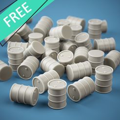 3.jpg Free STL file Oil Barrel - Resin 3D Print STL File Free・3D printer model to download