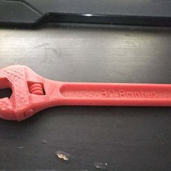 Fully assembled 3D printable wrench