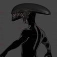 08b.jpg Alien Xenomorph Head Decor Wearable Cosplay