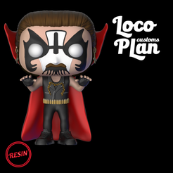 KingDiamondLoco1.png STL file King Diamond Custom・Model to download and 3D print