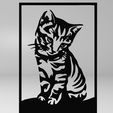 6.1.jpg line art cat 6, wall art cat, 2d art cat, cat, kitten, le chat, wall cat, cat decoration, feline, cat painting
