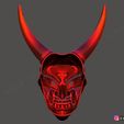 05.jpg Devil Mask - Satan Mask - Hannya Mask - Halloween cosplay 3D print model