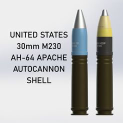 US_30mmM230_M788_M789_AH64Apache_0.jpg AH-64 Apache 30mm M230 Autocannon Shells