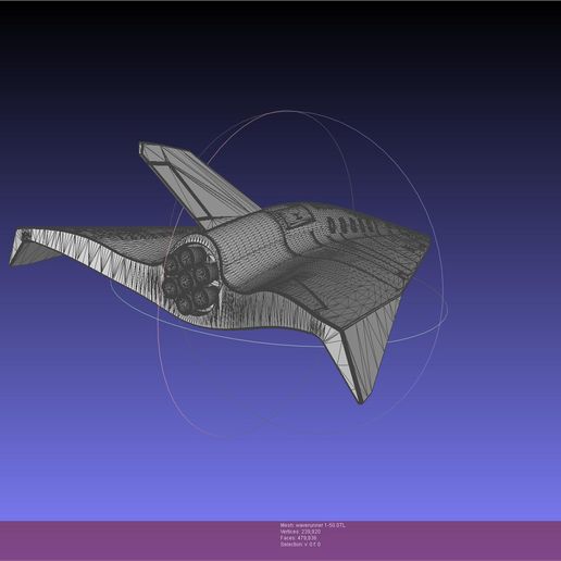 🎨 Modelo imprimible del concepto de avión espacial Waverunner・Archivo ...