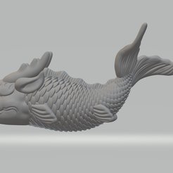 1.png Dragon Fish 3D print model