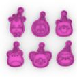 animalitos.jpg ANIMAL CUTTERS WITH BIRTHDAY HOOD - COOKIE CUTTER