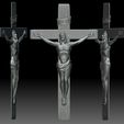 Crucifix5.jpg Crucifix STL model - 3D relief file for CNC router - Jesus crucifixion