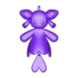 Amione_deco_B.stl Amione (Orange Flower & Blue Diamond Flexi) + Ornament Versions | Palworld STL | No Supports | FDM Friendly