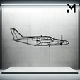 king-air-c90-gtx.png Wall Silhouette: Airplane Set