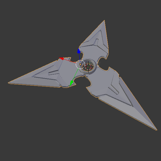 Genji's Shuriken overwatch 3D model