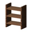 bookshelf-01.JPG Miniature shelf bedroom furniture for model making prop 3D print model