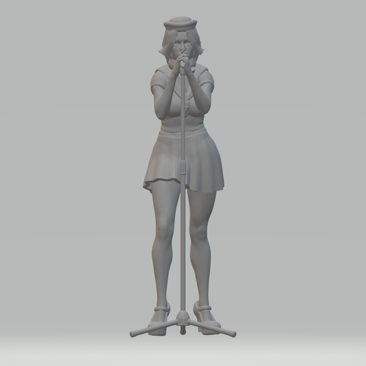 👧 girl singer・ STL File for 3D printing・Cults