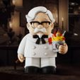 0000.jpg White Colonel Sanders The Chicken Father KFC toy