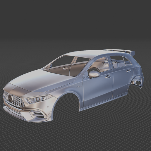 Mercedes Benz A45 S AMG 2020 Body Ready for 3D Printing