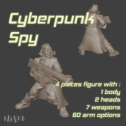pose-B-title.png Cyberpunk spy (B model) for 32mm wargames