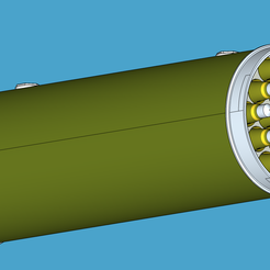 1-10-LAU-3-19-shot-Rocket-Pod.png STL file 1-10 Scale LAU-3 19 Shot 2.75 inch FFAR Rocket Pod Hydra・Design to download and 3D print, combatstott