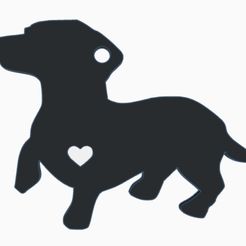 salchi.jpg key ring dachshund - teckel - dachshund