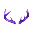 Horns_RealSize.obj Deer skull with stand