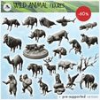 3F-SA-P01-Wild-animal-figures-pack-No.-1.jpg Wild animal figures pack No. 1 - Animals Savage Nature Circus Scuplture High-detailed