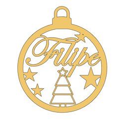 Tree_Filipe-v2.png STL file Christmas Tree Ball - Tree Filipe・3D print object to download