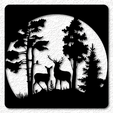 project_20230806_1006017-01.png Deer wall art nature scenery wall decor 2d art animal