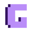 g.STL Minecraft Alphabet Letter