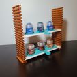 20230914_204841.jpg Modular Paint Rack (FUNCTIONAL DEMO VERSION) - French Cleat with Removable Trays (Citadel Game Color & Vallejo Compatible).