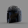 0_22.jpg Star Wars The Mandalorian Damaged Helmet 3D print model Cosplay