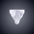 3dprint_model_WIRE_Top.png Geometric Low Poly Wolf Head Bust Statue PM-63