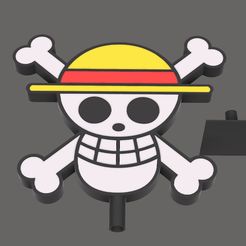 One-Piece1.jpg OBJ file LOGO ONE PIECE・3D printing model to download