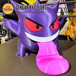 1.jpg STL file GENGAR BY COLORS・Design to download and 3D print