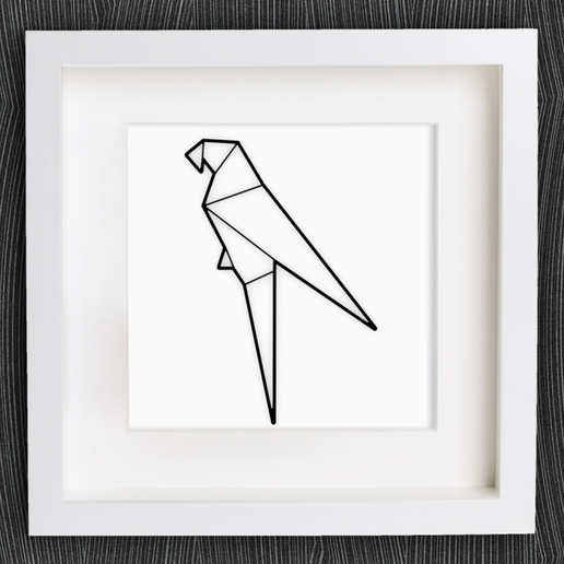 Customizable Origami Parrot