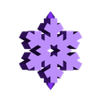 Gimbal_snowflake_star_small_hole_6mm_B.stl Optimized (Small) Gyroscopic Snowflake