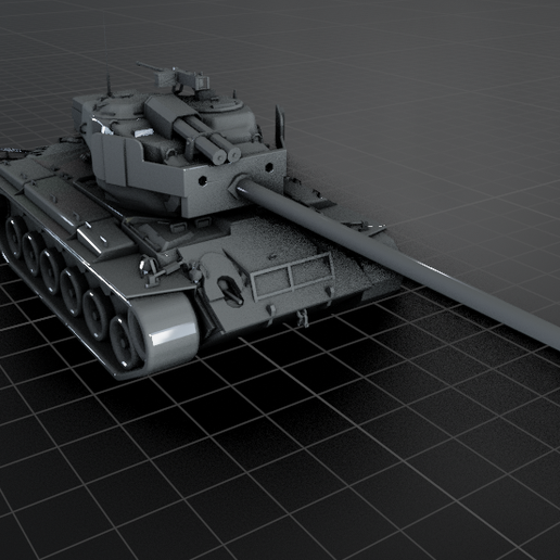 Medium Tank T26E4 Super Pershin T26 E4  T26E1 E1 US  TANK TANKER 3D PRINT MODEL
