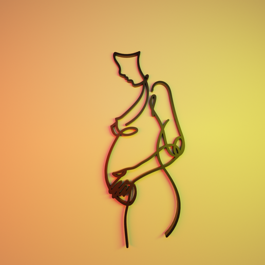 Table pregnancy 3D model