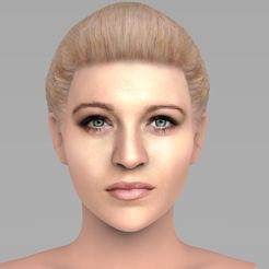 untitled.63.jpg STL file Beautiful woman bust ready for full color 3D printing TYPE 2・3D printable model to download