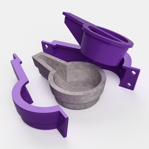 Mold Smoker for cement or plaster | Incense burner with handle | Aroma diffuser | Aromatherapy 3D model