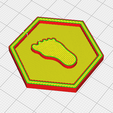 foot-preview.png 81 Symbol Meeple Hexagons Collection – 3D Printable Game Tokens