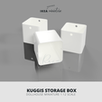 KUGGIS STORAGE BOX DOLLHOUSE MINIATURE 1:12 SCALE IKEA-INSPIRED KUGGIS Storage box MINIATURE FURNITURE 3D MODEL