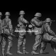 BPR_Composite4.jpg WW2 5 GERMAN SOLDIERS WAFFEN SS ACTION