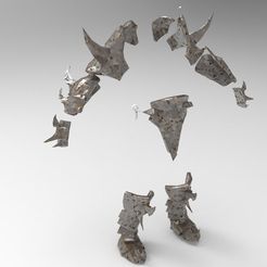 a0caacfec117dd079f7b80f0c4207e70_display_large.jpg Free STL file Berserker ORC ARMOR - Cosplay・3D printable object to download