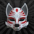 8.jpg Kitsune Mask Anime Mask 3D print model