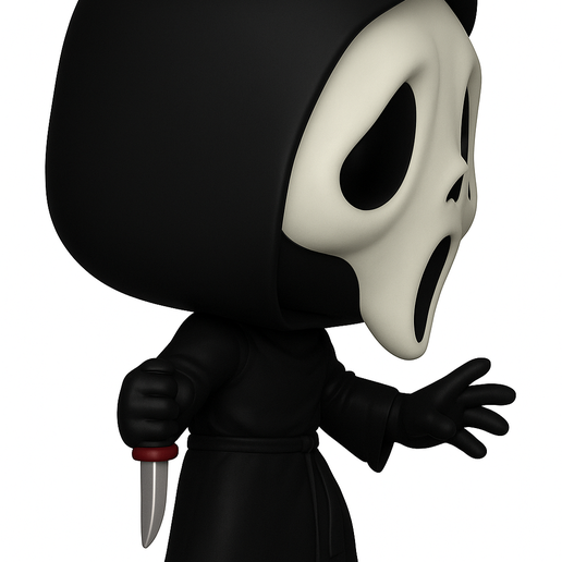 🎲 Ghostface Funko Pop・ STL File for 3D printing・Cults