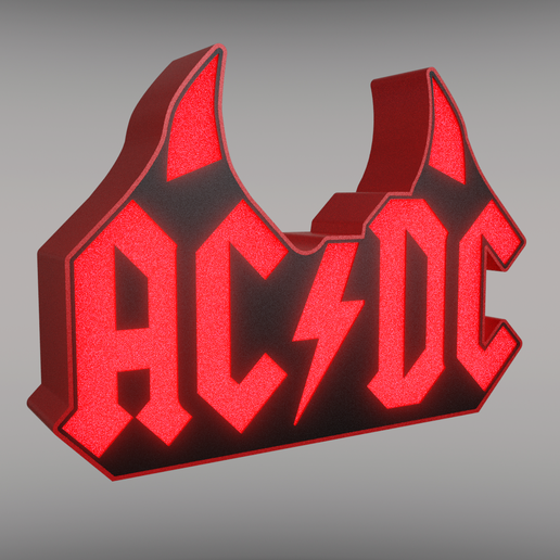 🔦 AC/DC LAMP・ STL File for 3D printing・Cults