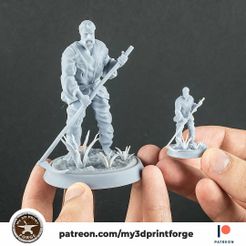 farmer-my3dprintforge.jpg Download file Farmer with scythe 32mm and 75mm pre-supported • 3D printable design, My3DprintFORGE